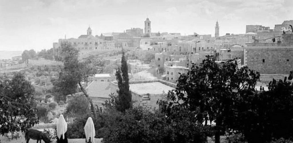 A historic view of Bethlehem, the birthplace of Jesus