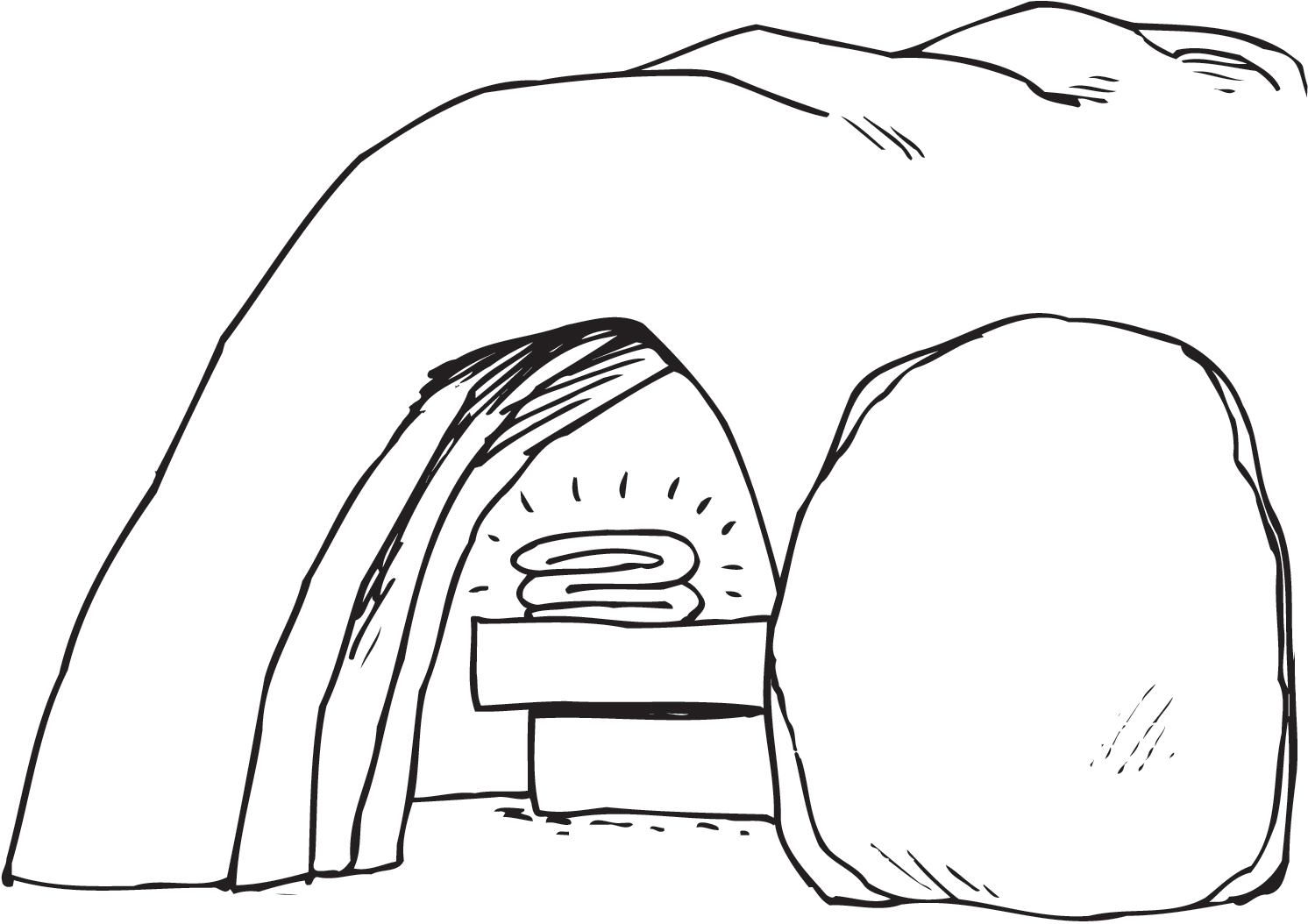 Resurrection-Religious-Easter-Coloring-Page